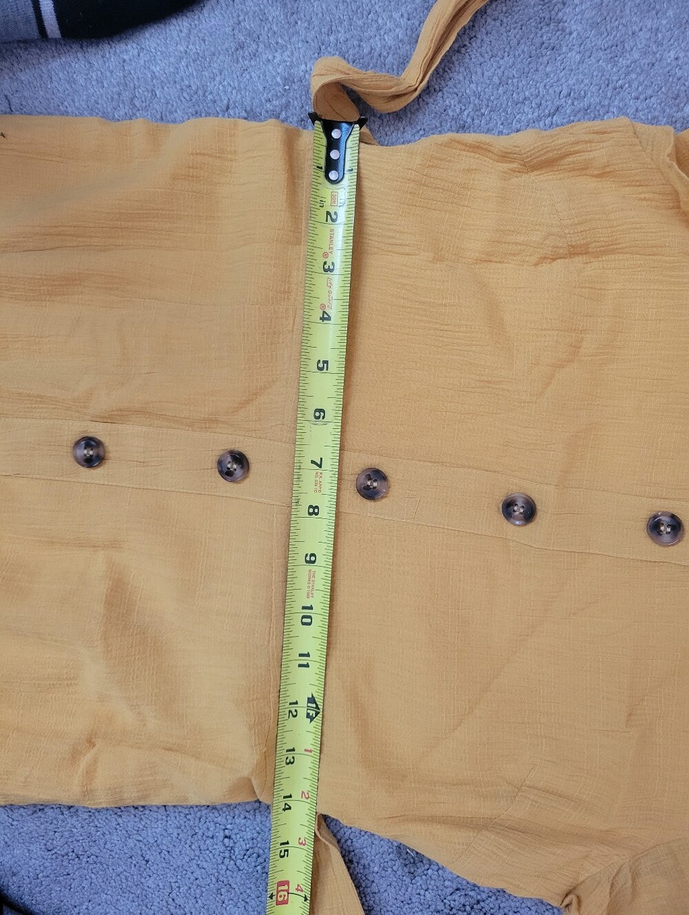 NWT Lulus Golden Yellow Flutter Sleeve Jumpsuit - Picture 9 of 10